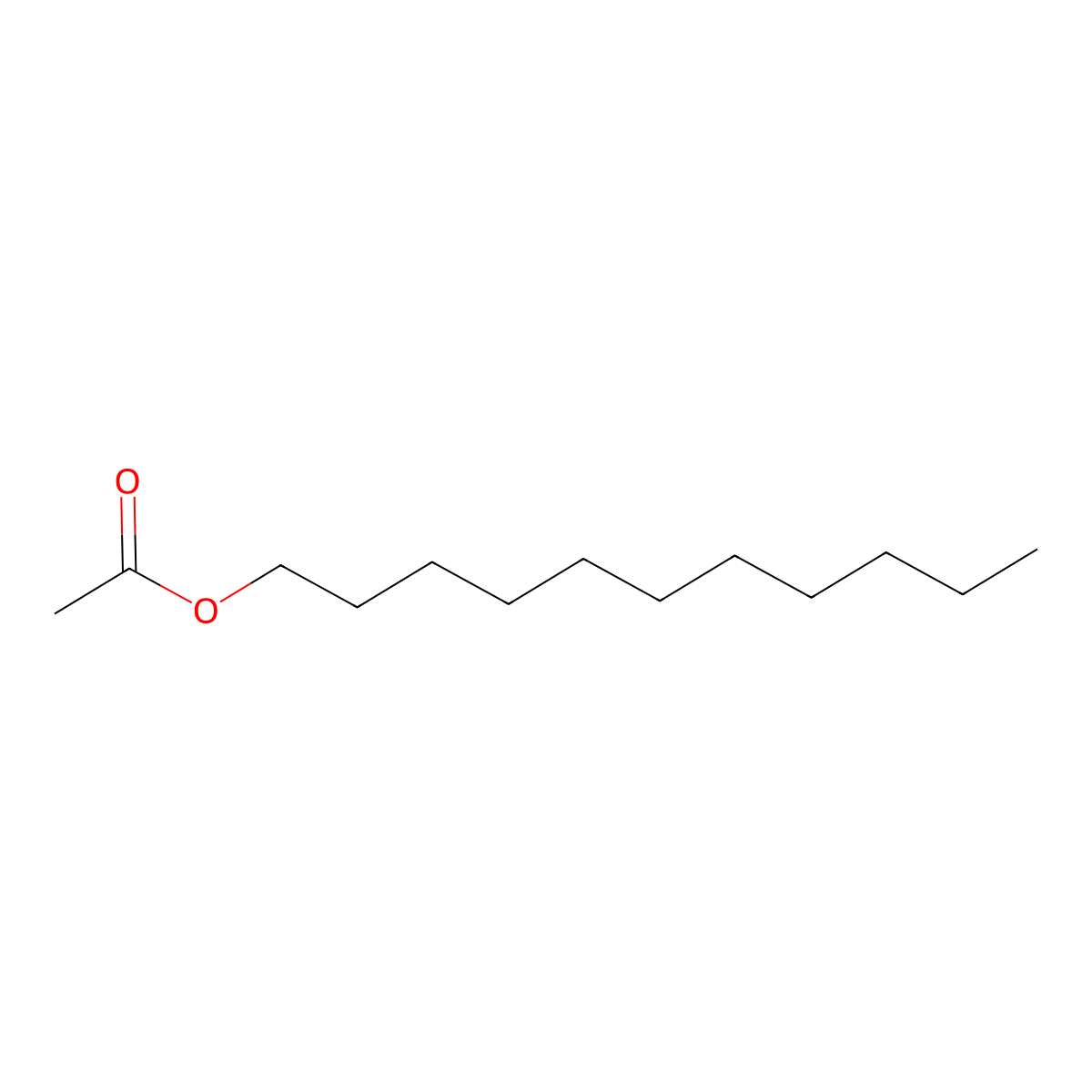 Undecyl acetate molecular structure, CAS 1731-81-3
