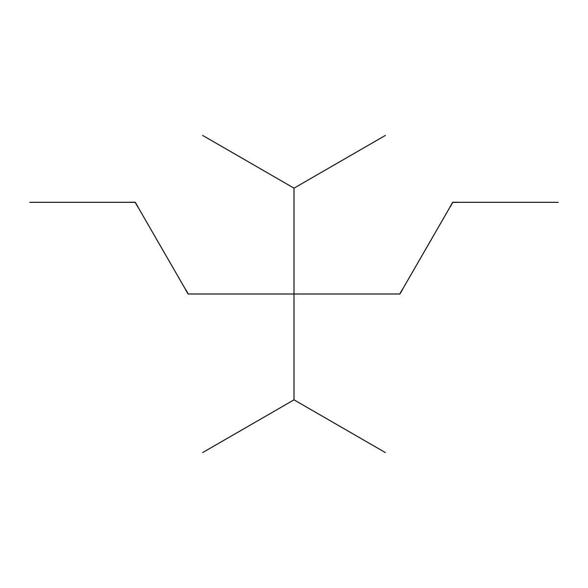 4,4-Di(propan-2-yl)heptane molecular structure, CAS 17312-72-0