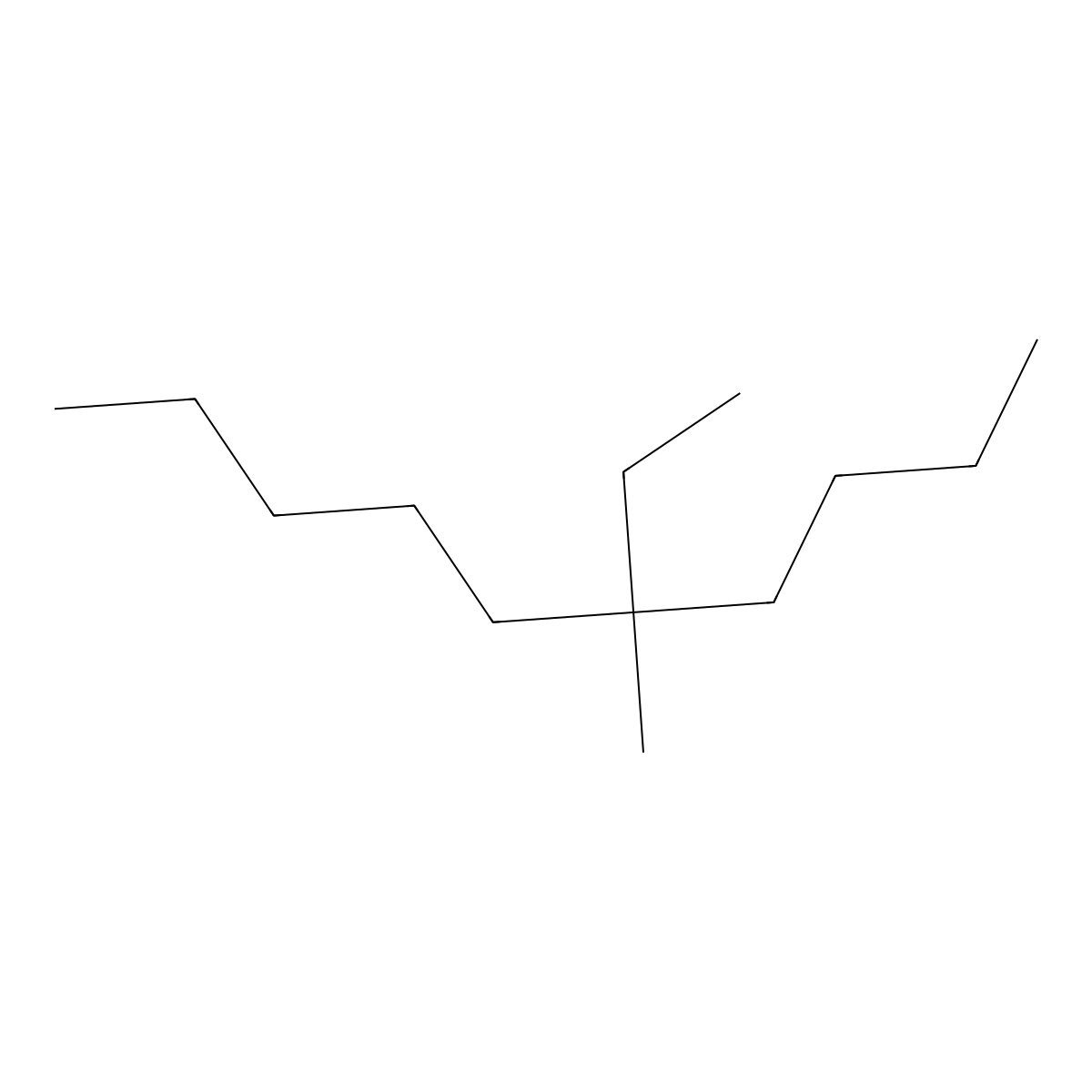 5-Ethyl-5-methyldecane molecular structure, CAS 17312-74-2