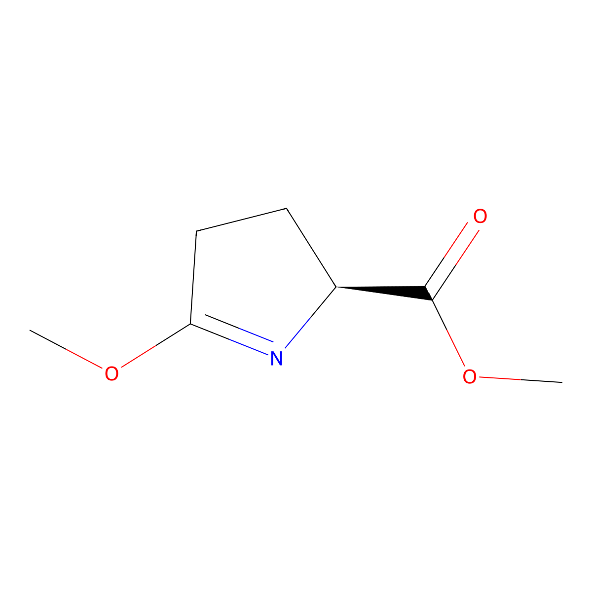 (S)-Methyl 5-methoxy-3,4-dihydro-2H-pyrrole-2-carboxylate molecular structure, CAS 173142-47-7