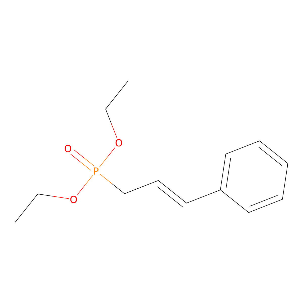 3-Diethoxyphosphorylprop-1-enylbenzene molecular structure, CAS 17316-55-1