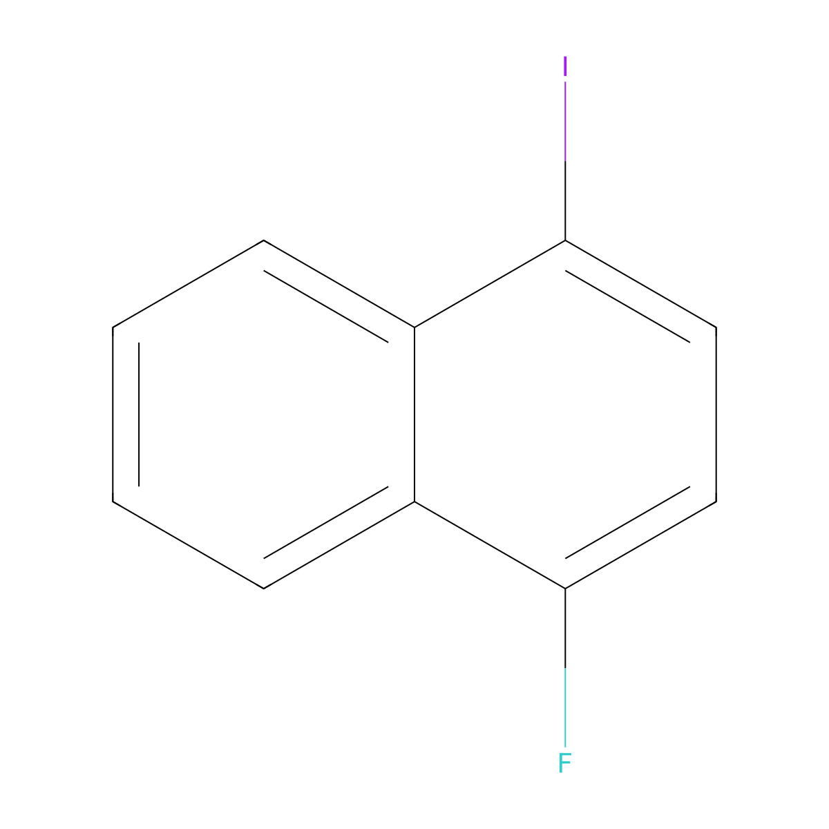 1-Fluoro-4-iodonaphthalene molecular structure, CAS 17318-09-1
