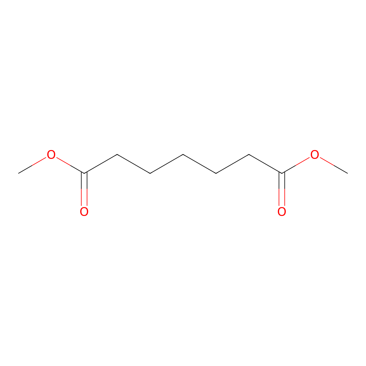 Dimethyl heptanedioate molecular structure, CAS 1732-08-7