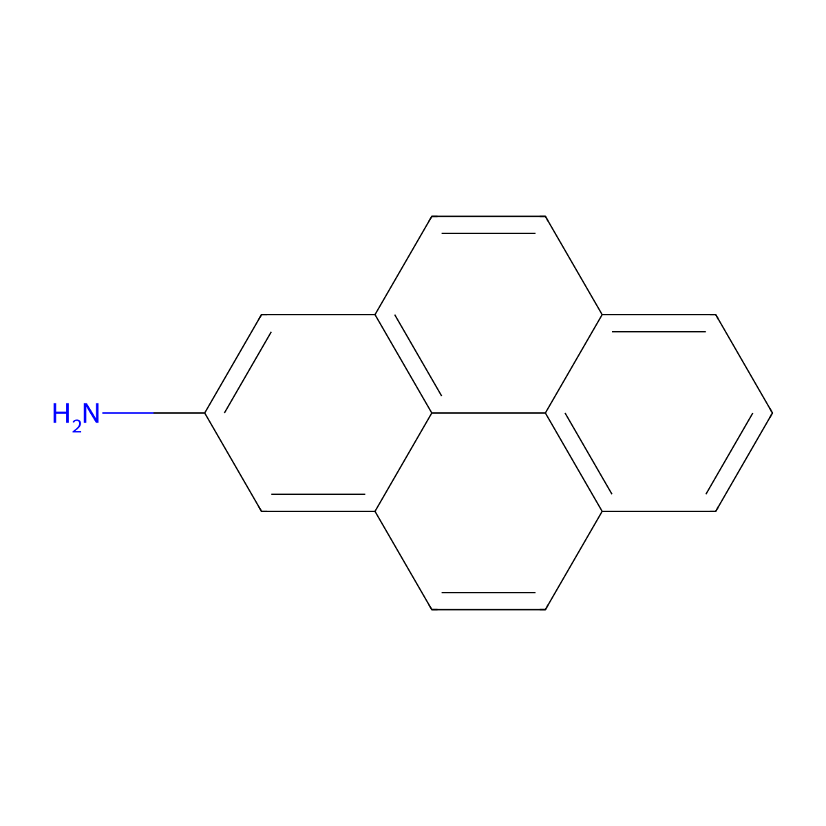 2-Aminopyrene molecular structure, CAS 1732-23-6