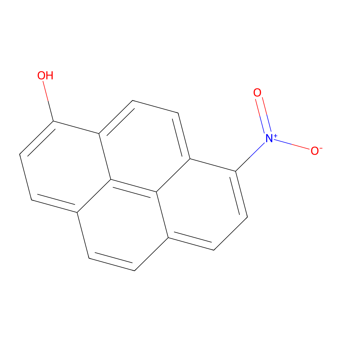 8-Hydroxy-1-nitropyrene molecular structure, CAS 1732-29-2