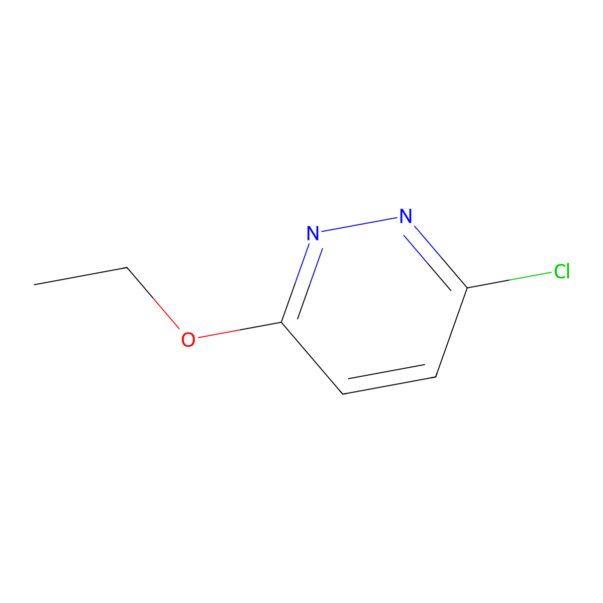 3-Chloro-6-ethoxypyridazine molecular structure, CAS 17321-20-9