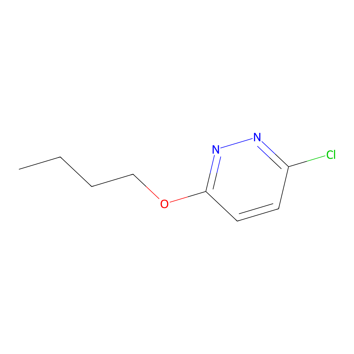 3-Butoxy-6-chloropyridazine molecular structure, CAS 17321-22-1