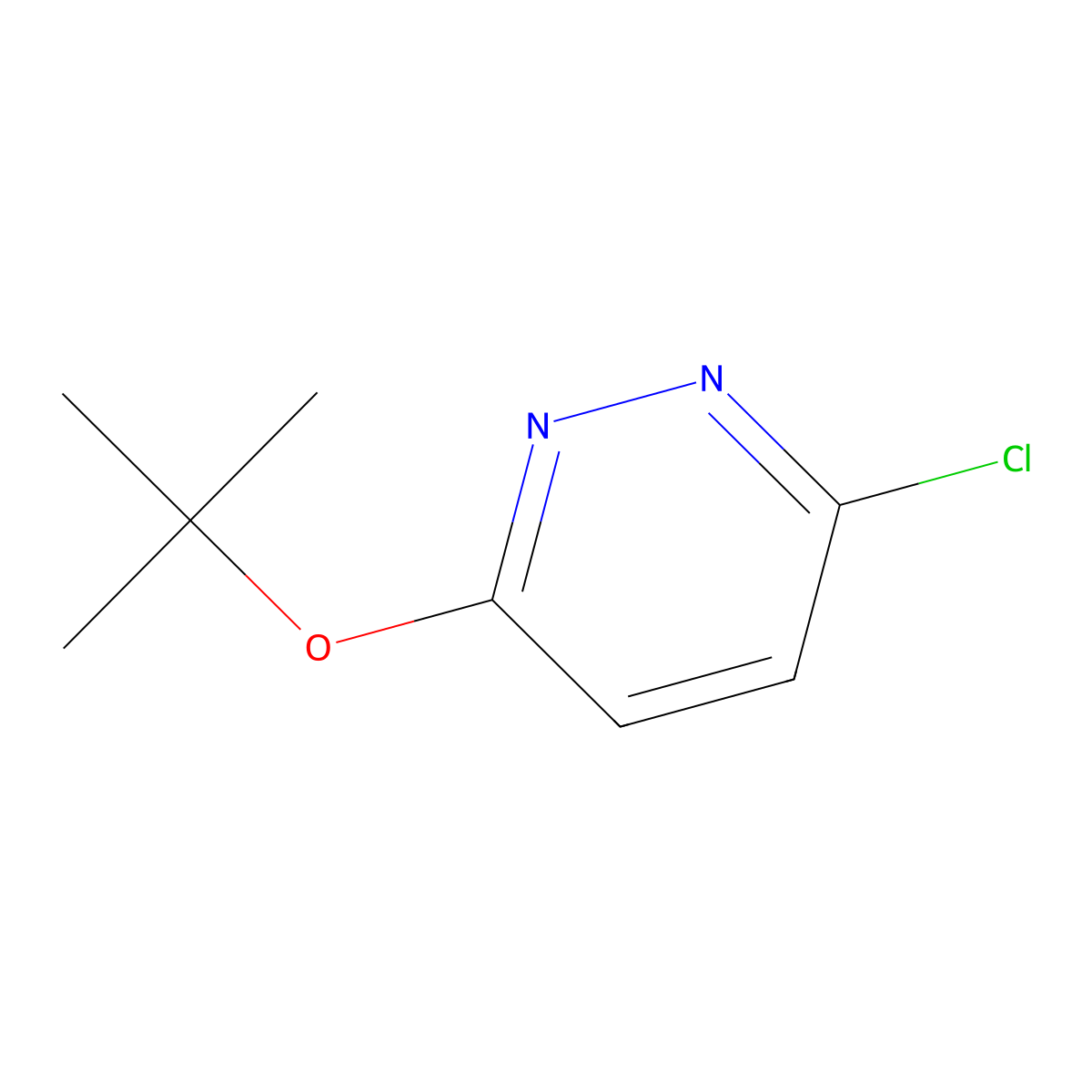 3-(Tert-Butoxy)-6-Chloropyridazine molecular structure, CAS 17321-24-3
