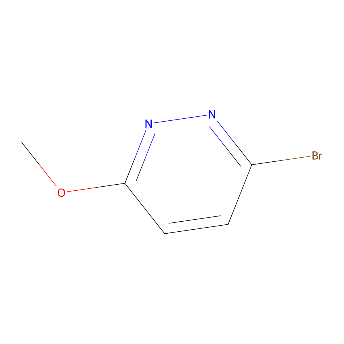 3-Bromo-6-methoxypyridazine molecular structure, CAS 17321-29-8