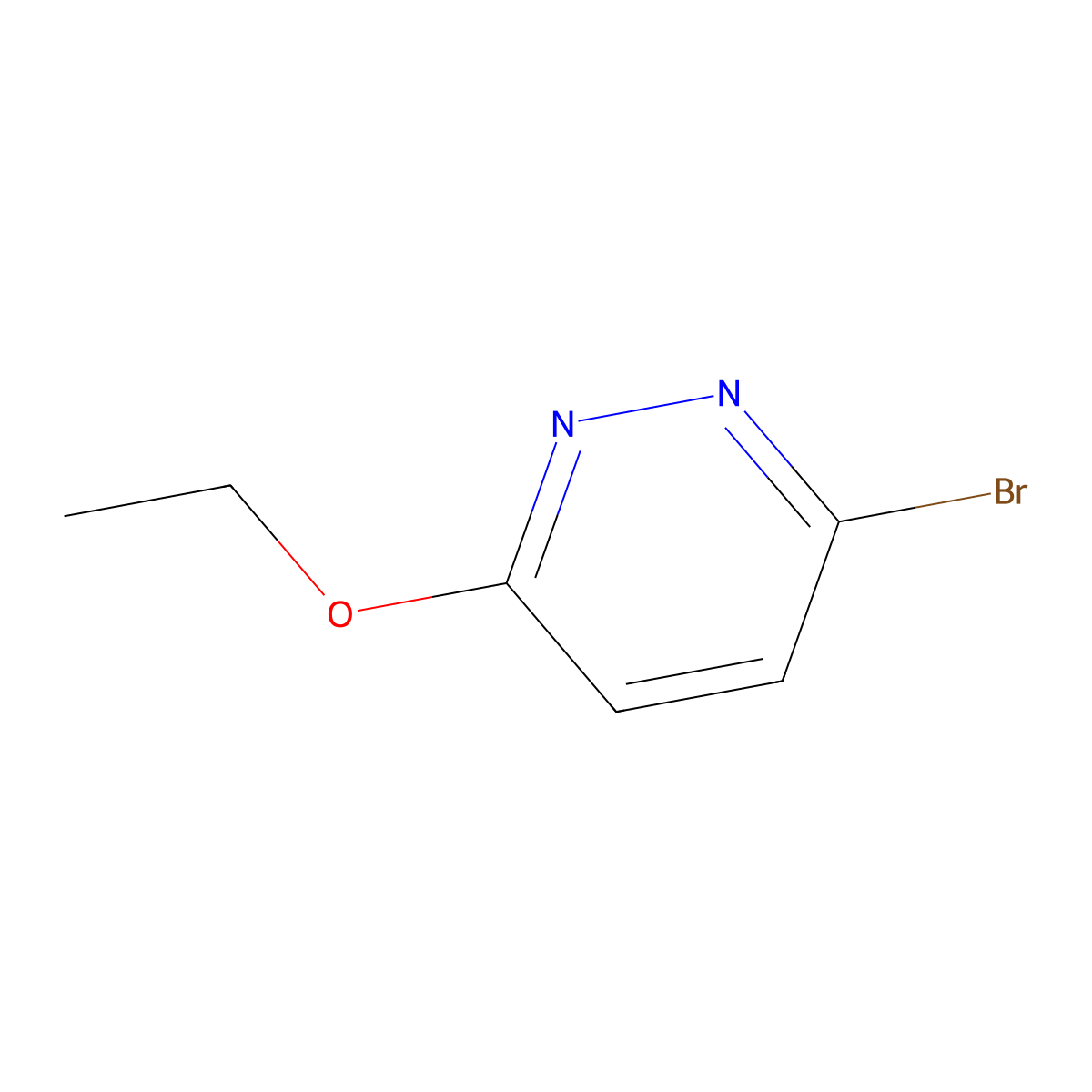 3-Bromo-6-ethoxypyridazine molecular structure, CAS 17321-30-1