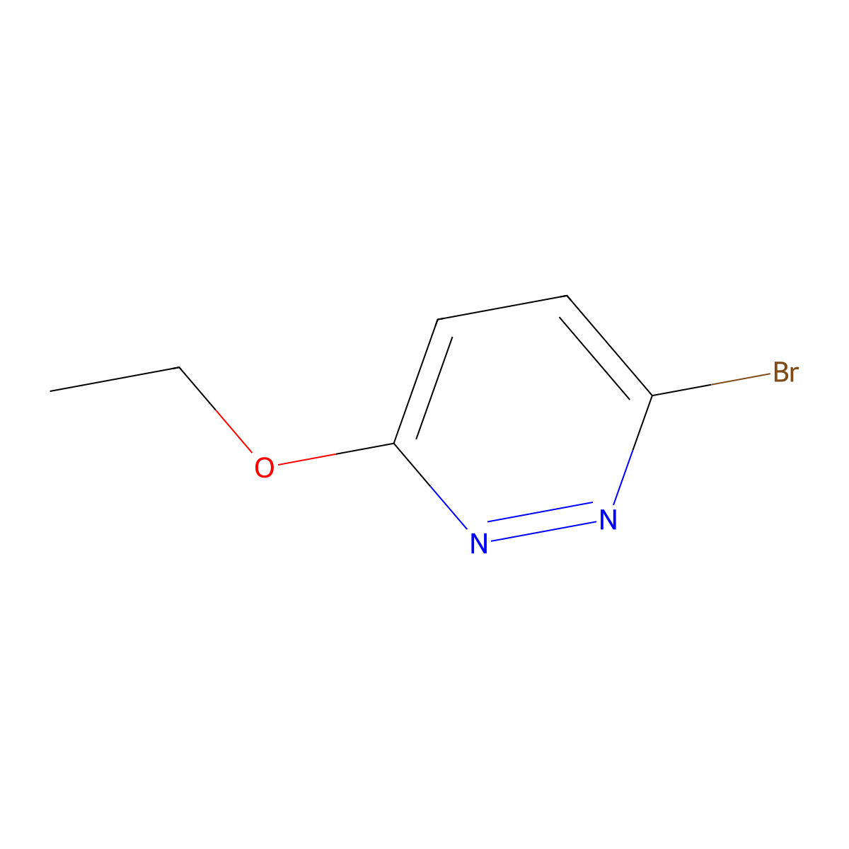 3-Bromo-6-ethoxypyridazine molecular structure, CAS 17321-30-1
