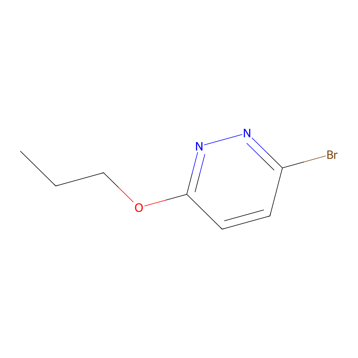3-Bromo-6-propoxypyridazine molecular structure, CAS 17321-31-2