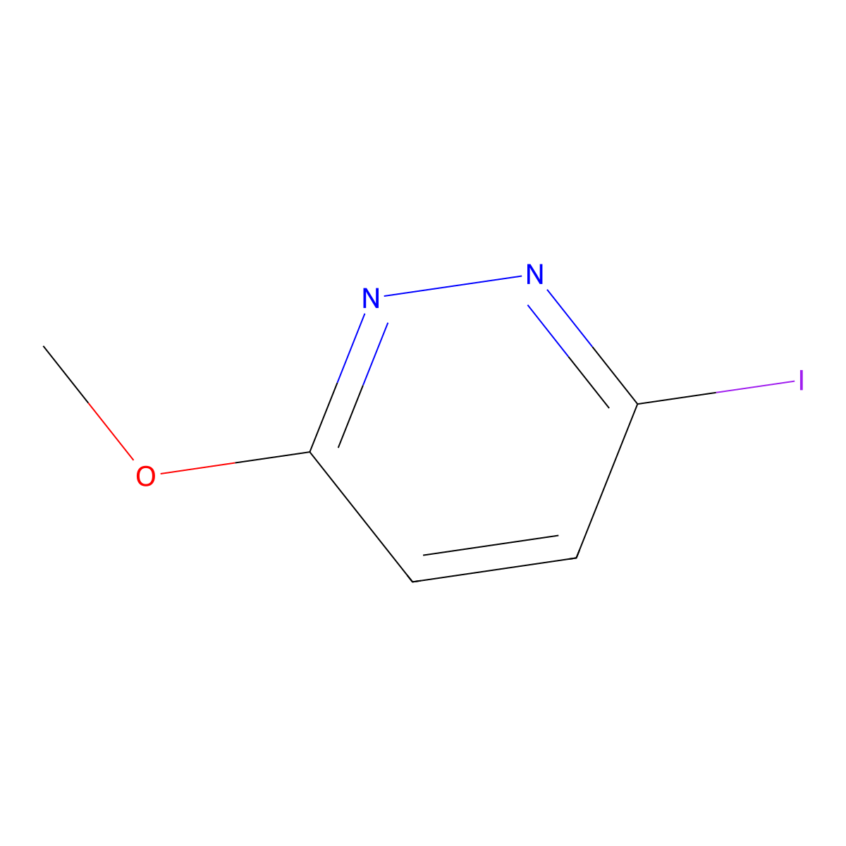 3-Iodo-6-methoxypyridazine molecular structure, CAS 17321-35-6