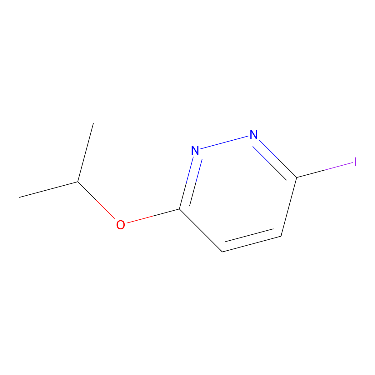 3-Iodo-6-isopropoxypyridazine molecular structure, CAS 17321-38-9