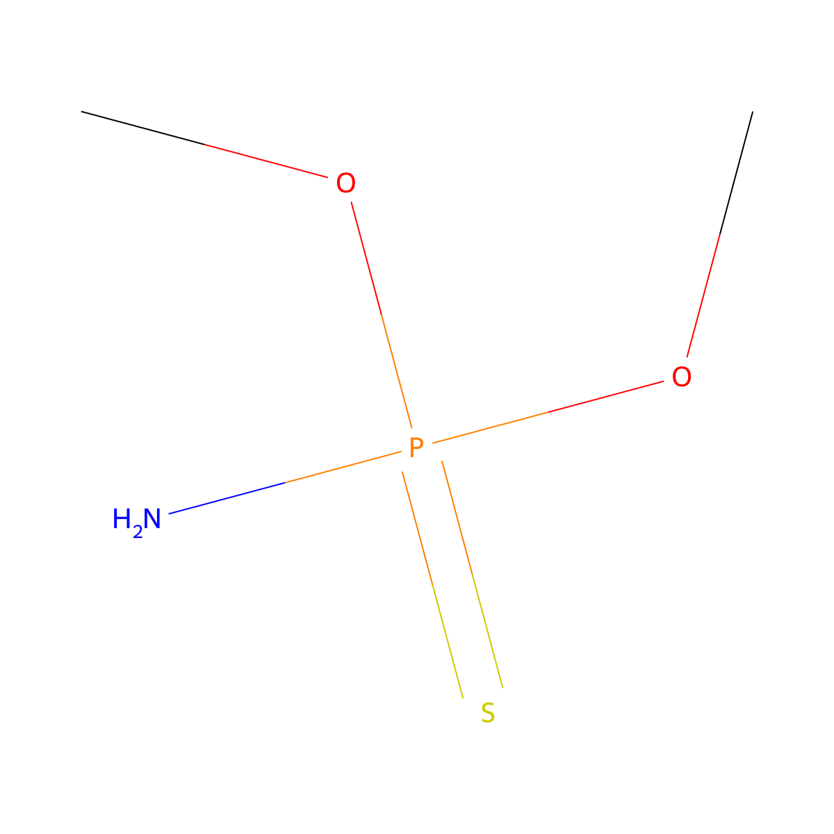 O,O-Dimethyl phosphoramidothioate molecular structure, CAS 17321-47-0