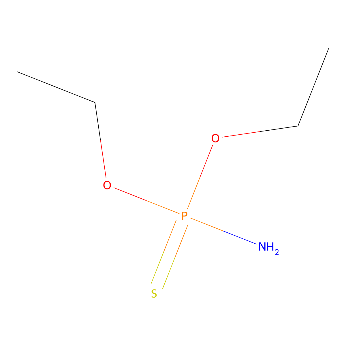 Phosphoramidothioic acid, O,O-diethyl ester molecular structure, CAS 17321-48-1