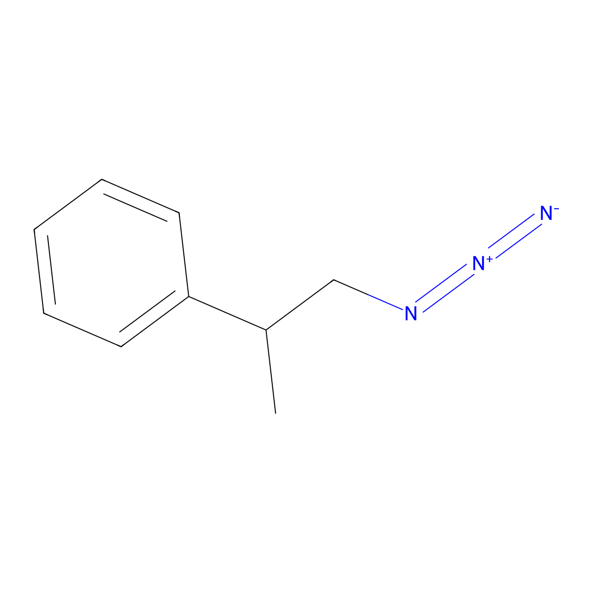 (R)-1-Azido-2-phenylpropane molecular structure, CAS 173216-42-7