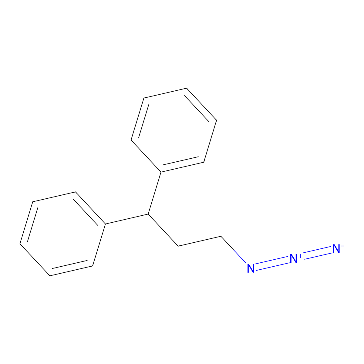 1-Azido-3,3-diphenylpropane molecular structure, CAS 173216-44-9
