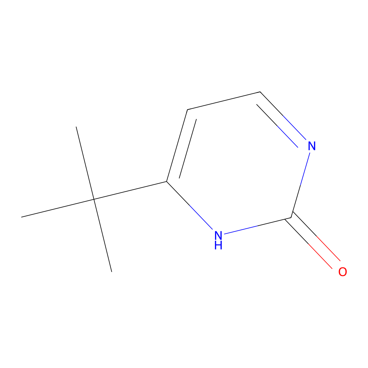 4-Tert-butylpyrimidin-2-ol molecular structure, CAS 17322-03-1