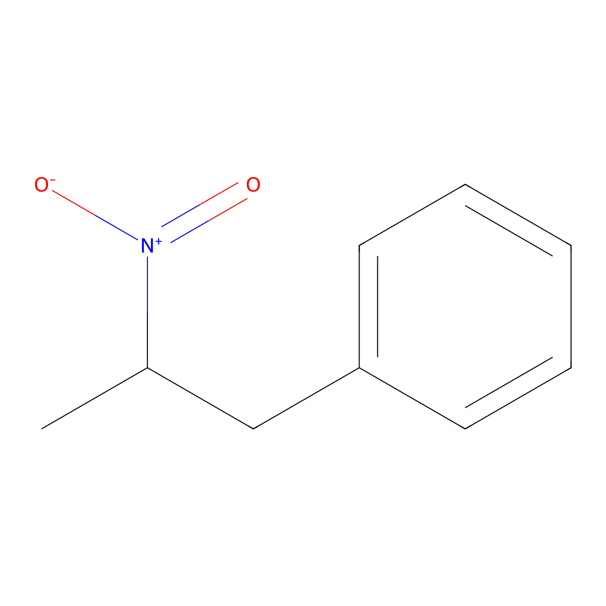 2-Nitro-1-phenylpropane molecular structure, CAS 17322-34-8