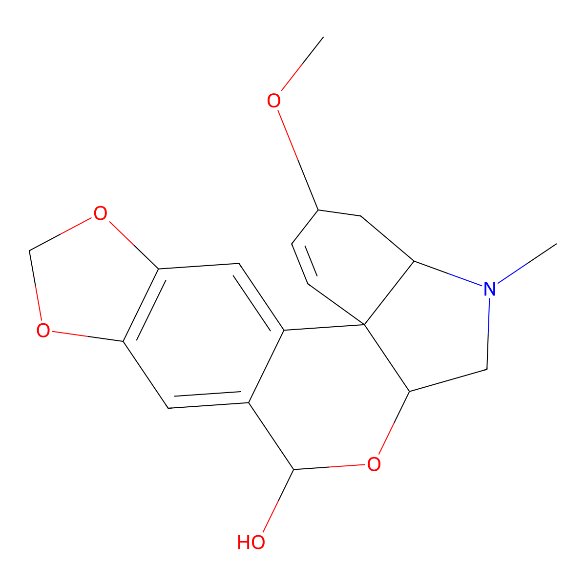 Pretazettine molecular structure, CAS 17322-84-8