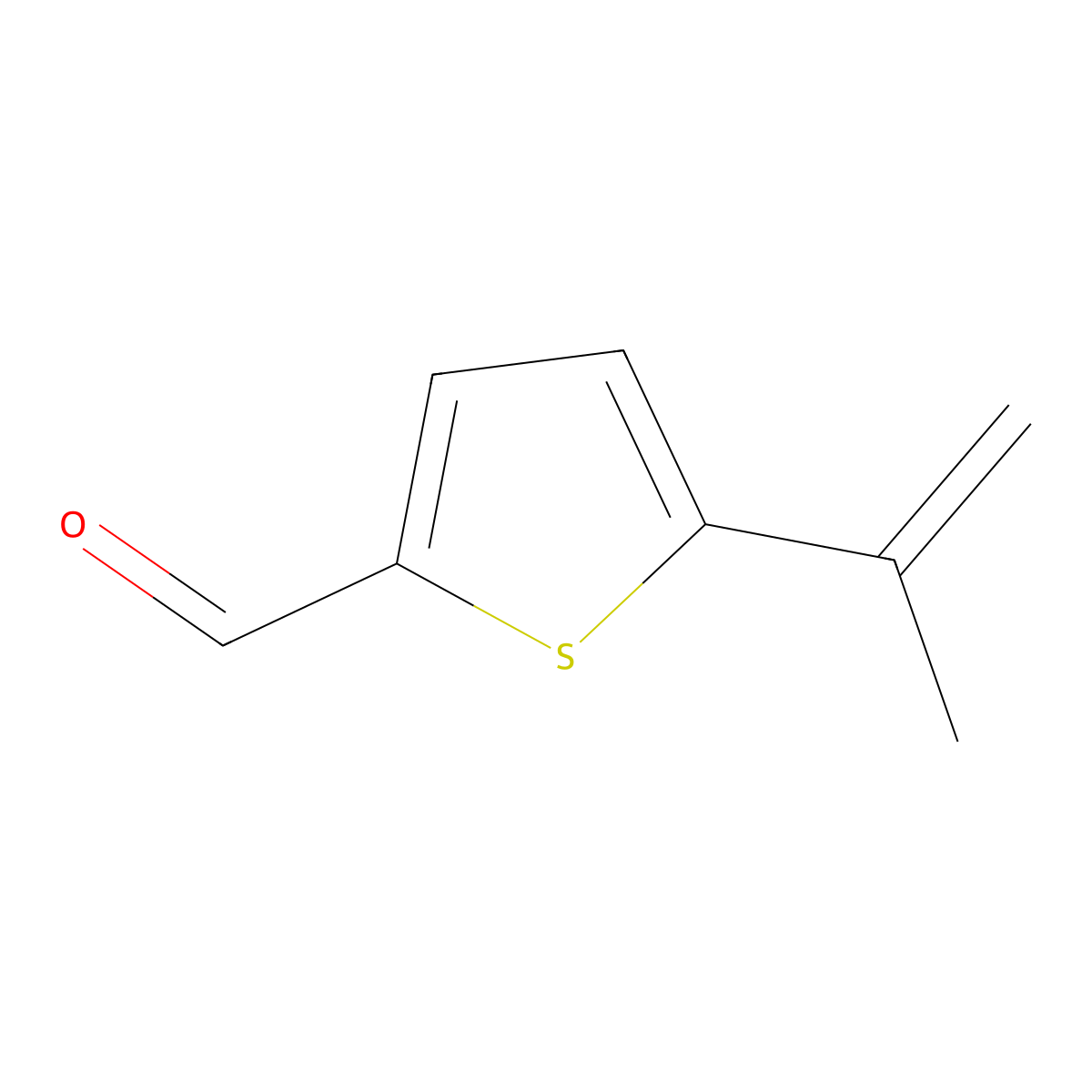 5-(1-Methylethenyl)-2-thiophenecarboxaldehyde molecular structure, CAS 173220-51-4