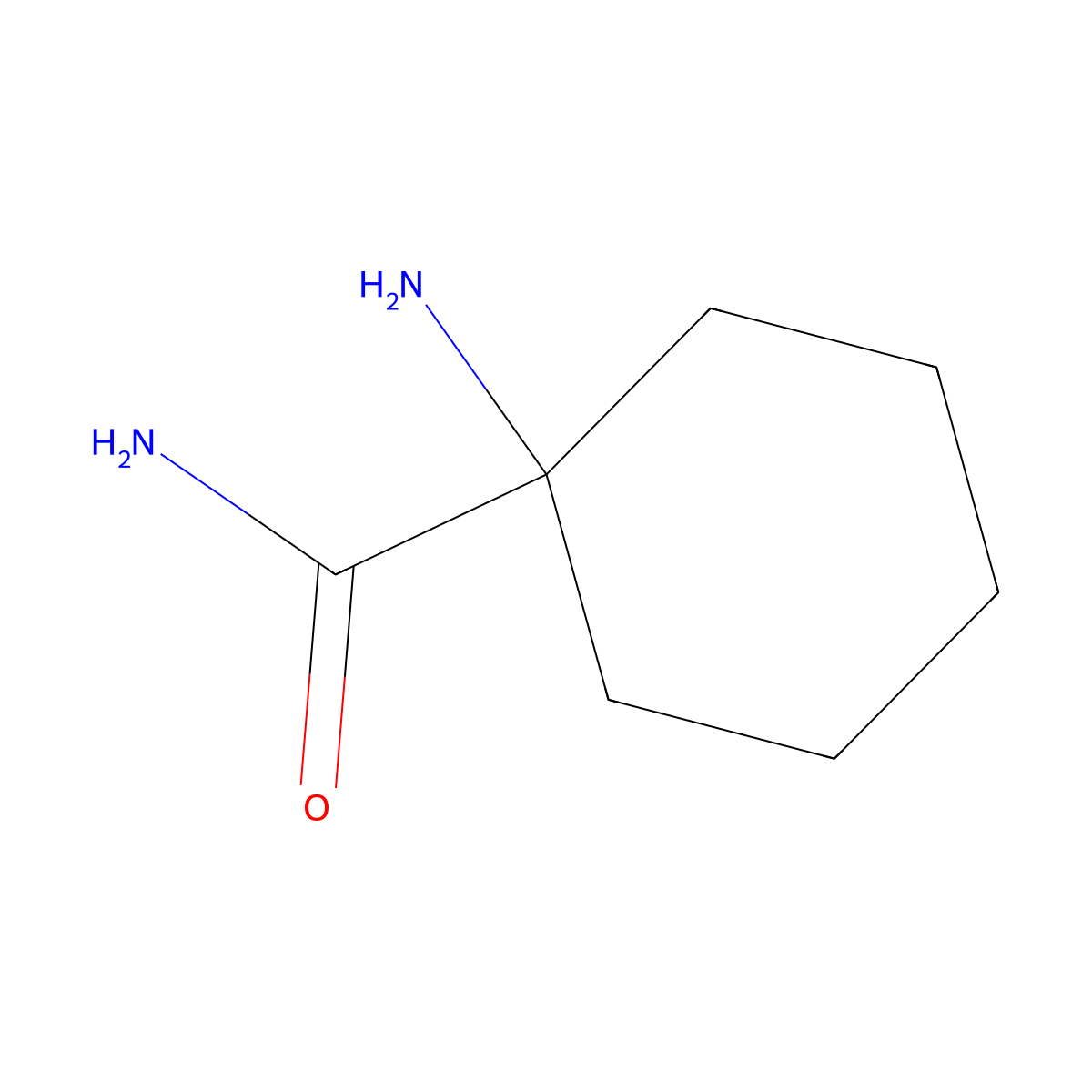 1-Aminocyclohexanecarboxamide molecular structure, CAS 17324-90-2
