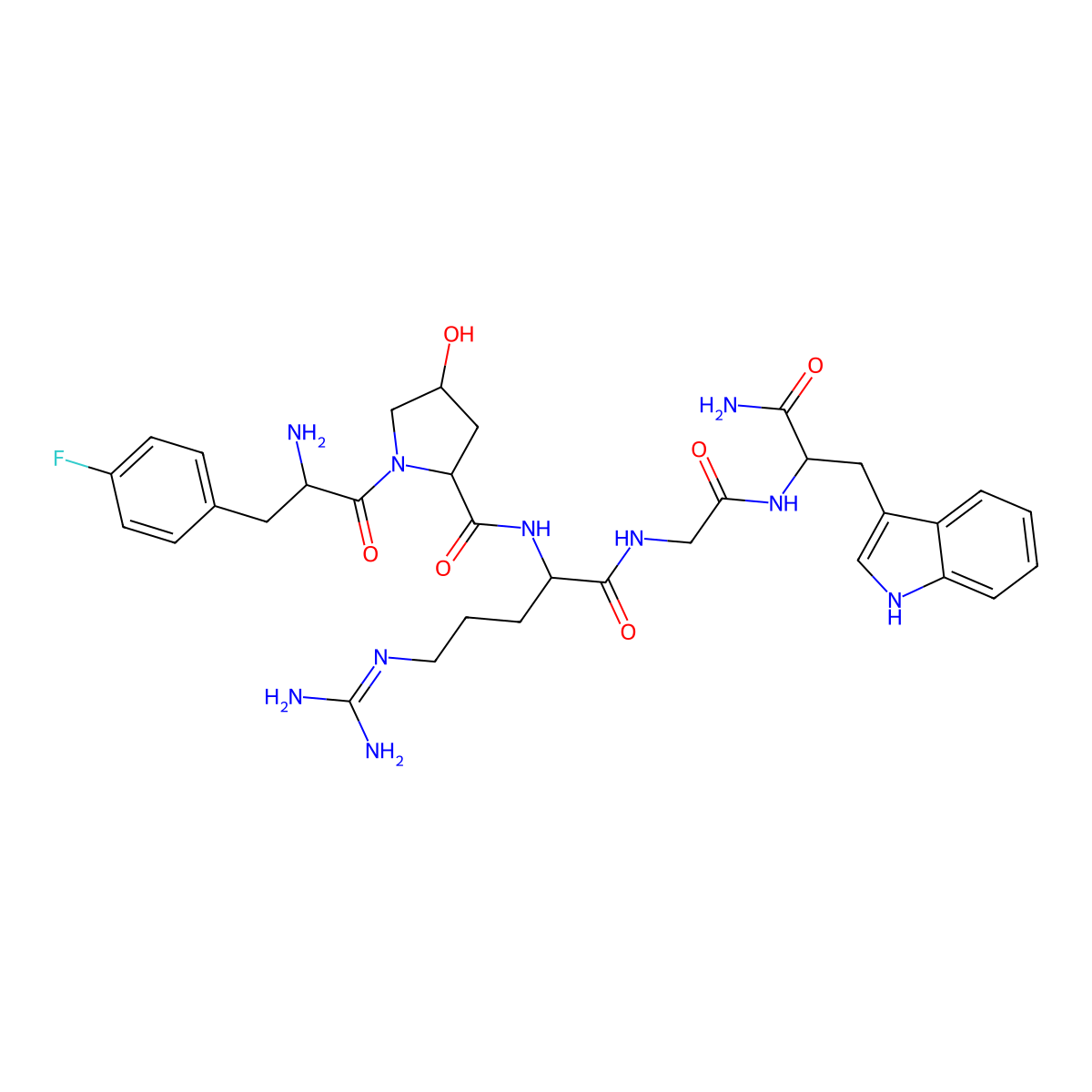 Nemifitide molecular structure, CAS 173240-15-8
