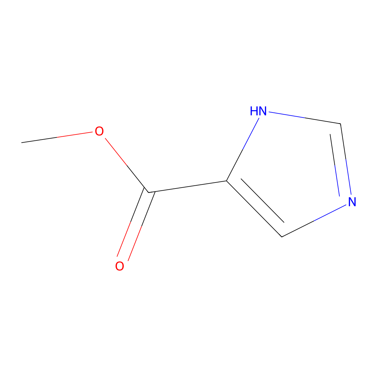 Methyl 1H-imidazole-5-carboxylate molecular structure, CAS 17325-26-7
