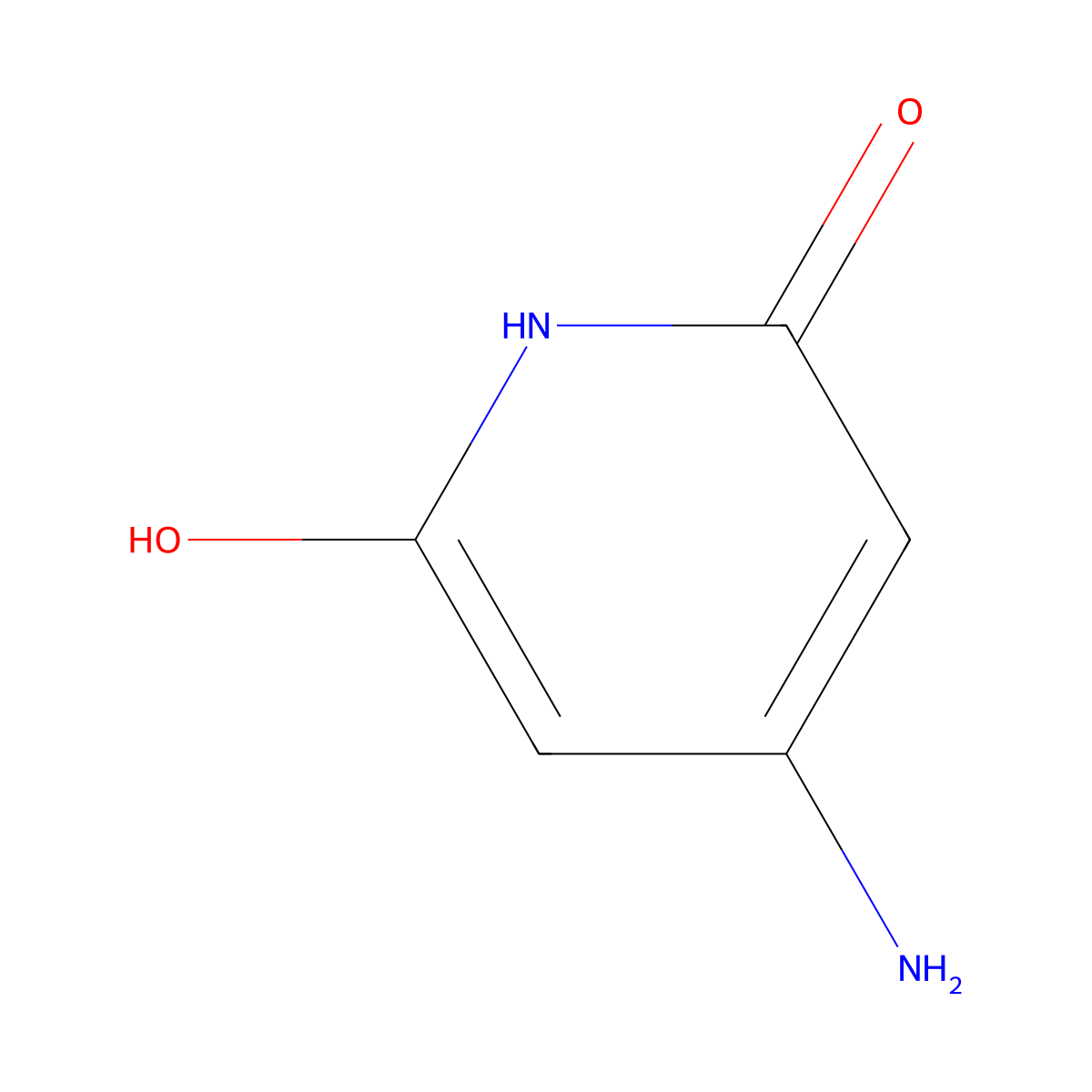 4-Amino-6-hydroxy-2(1H)-pyridinone molecular structure, CAS 17325-31-4