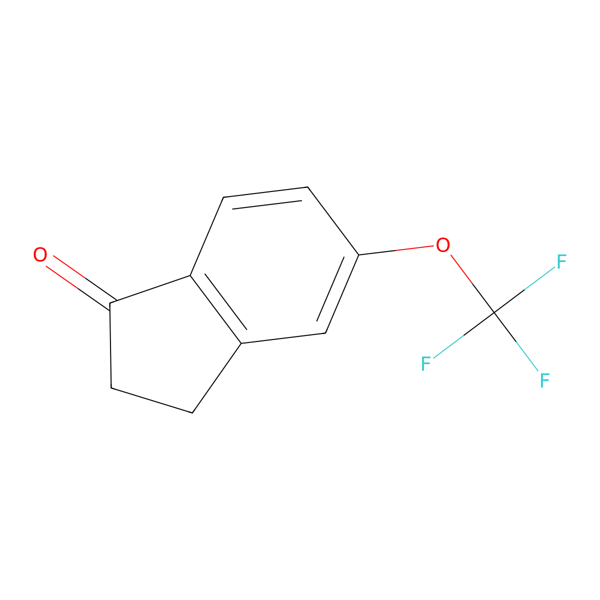 5-(Trifluoromethoxy)-2,3-dihydro-1H-inden-1-one molecular structure, CAS 173252-76-1