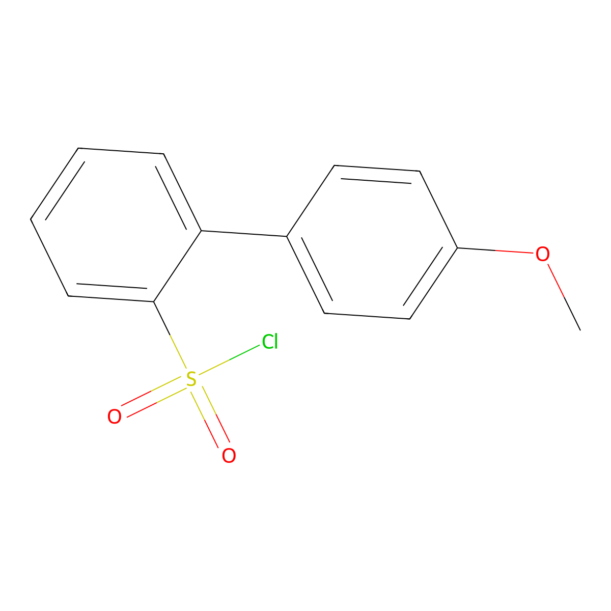 [2-(4-Methoxyphenyl)phenyl]sulfonyl chloride molecular structure, CAS 173253-50-4