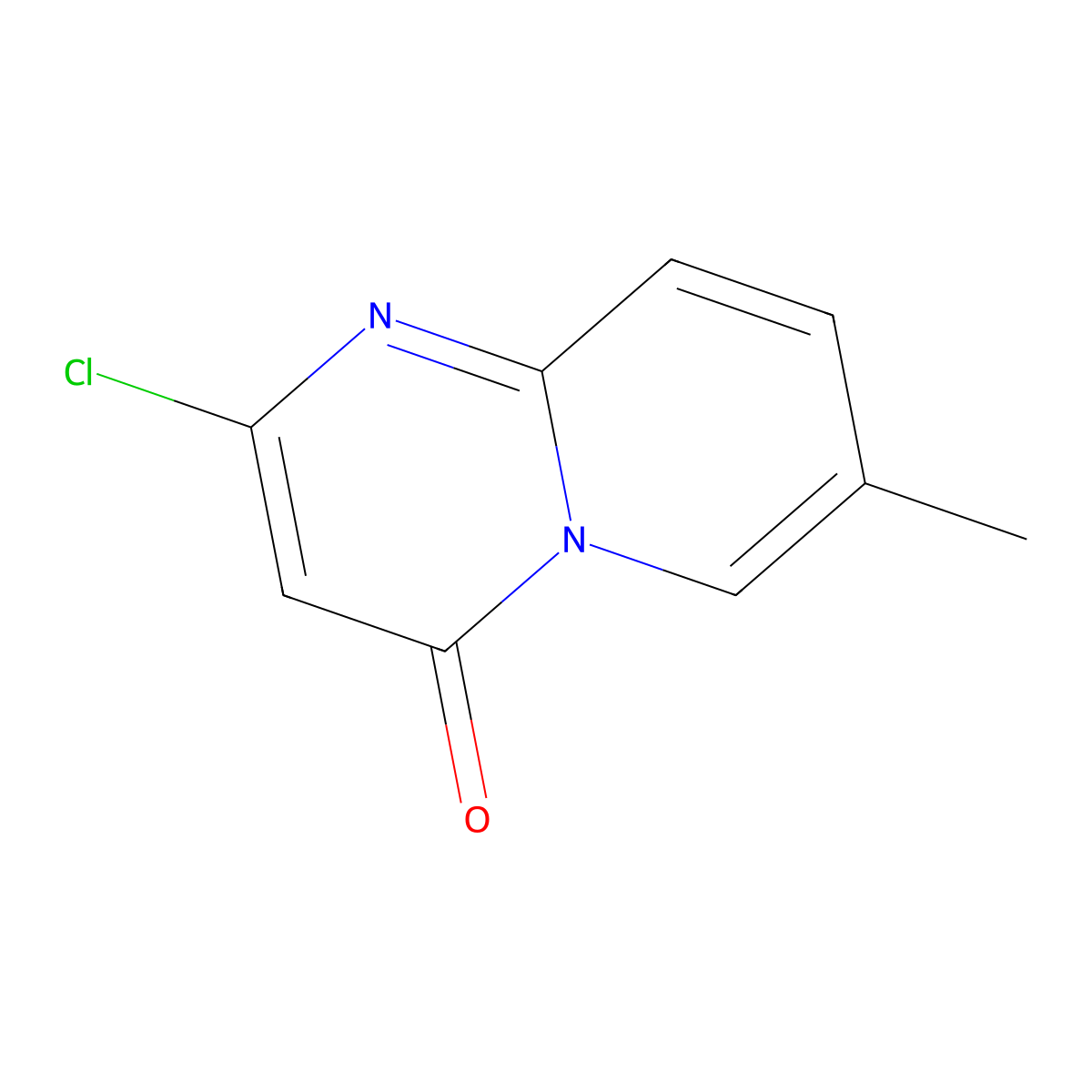 2-Chloro-7-methyl-4h-pyrido[1,2-a]pyrimidin-4-one molecular structure, CAS 17326-18-0