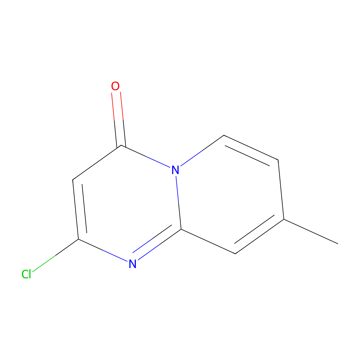2-chloro-8-methyl-4H-pyrido[1,2-a]pyrimidin-4-one molecular structure, CAS 17326-20-4