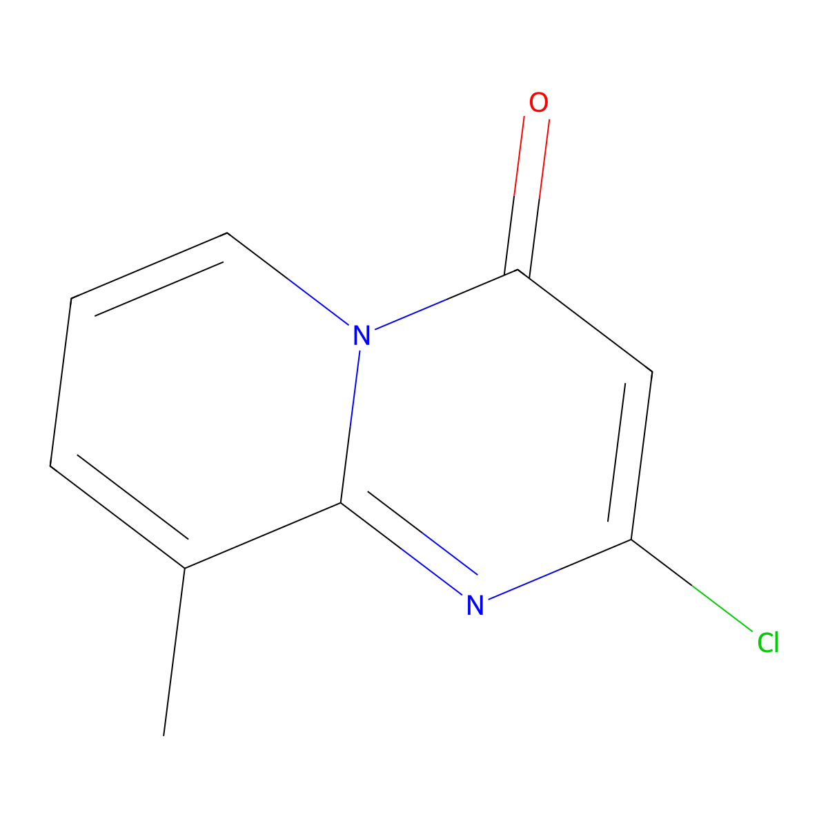 2-Chloro-9-methyl-4h-pyrido[1,2-a]pyrimidin-4-one molecular structure, CAS 17326-22-6