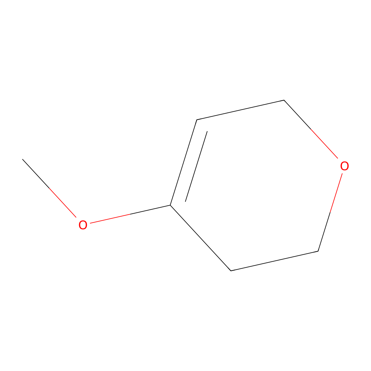 3,6-dihydro-4-methoxy-2H-pyran molecular structure, CAS 17327-22-9