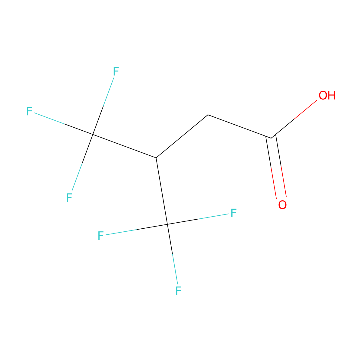 2(2H-Perfluoro-2-propyl)acetic acid molecular structure, CAS 17327-33-2