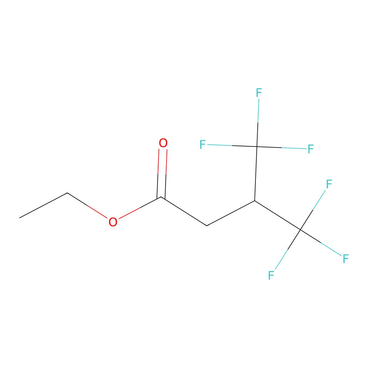 Ethyl-4,4,4-trifluoro-3-(trifluoromethyl)butyrate molecular structure, CAS 17327-34-3
