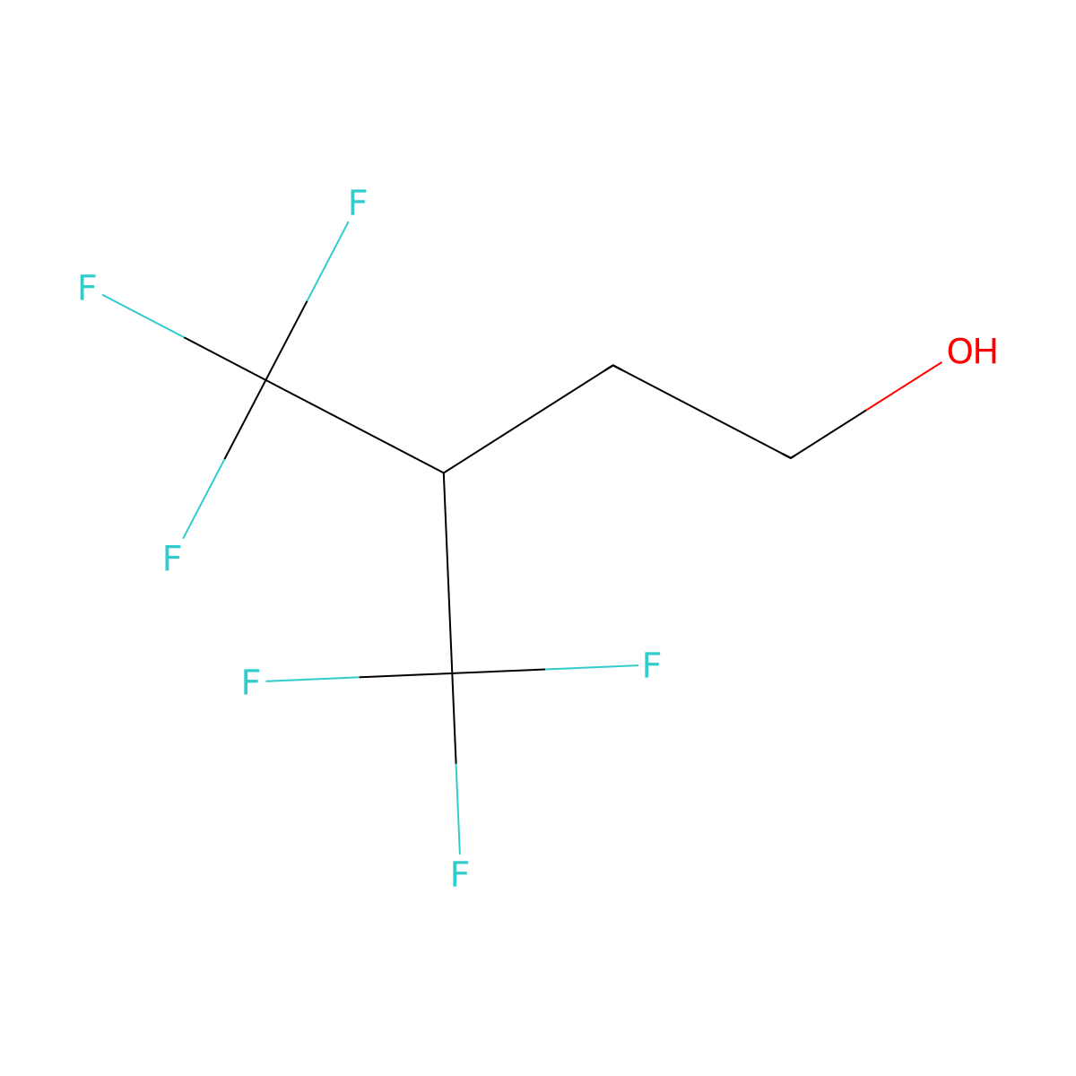4,4,4-Trifluoro-3-(trifluoromethyl)butan-1-ol molecular structure, CAS 17327-35-4