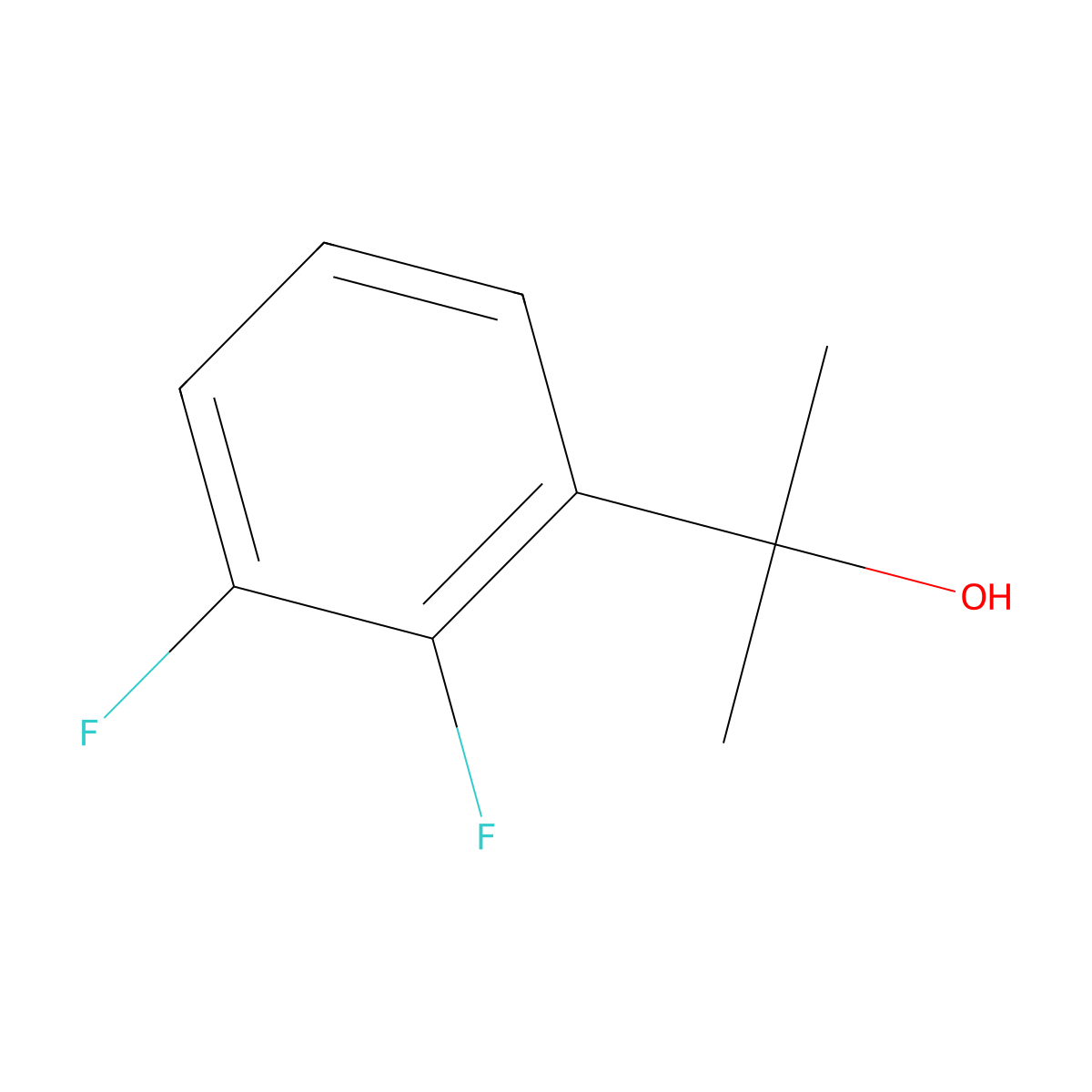 2-(2,3-Difluorophenyl)propan-2-ol molecular structure, CAS 173276-79-4