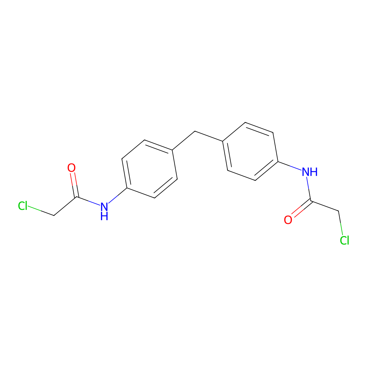 4',4''-Methylenebis(2-chloroacetanilide) molecular structure, CAS 17328-15-3