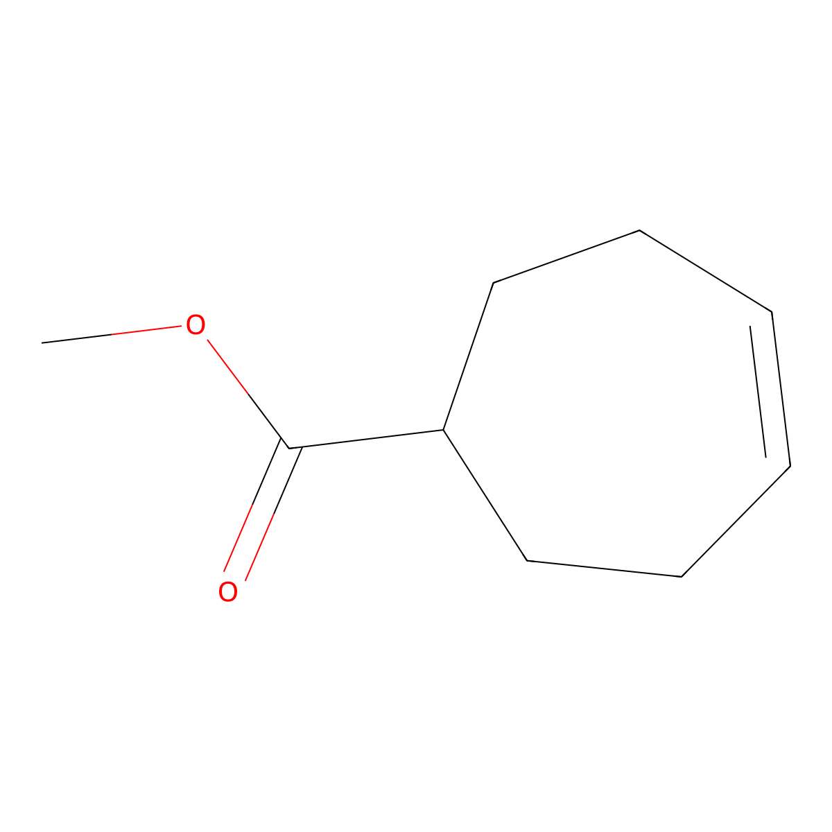 Methyl cyclohept-4-ene-1-carboxylate molecular structure, CAS 17328-81-3