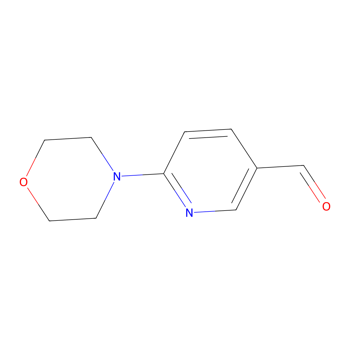 6-(Morpholin-4-yl)pyridine-3-carbaldehyde molecular structure, CAS 173282-60-5