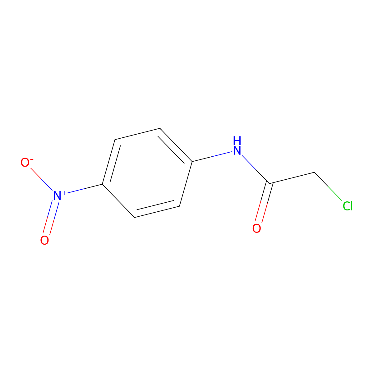 Acetanilide, 2-chloro-4'-nitro- molecular structure, CAS 17329-87-2