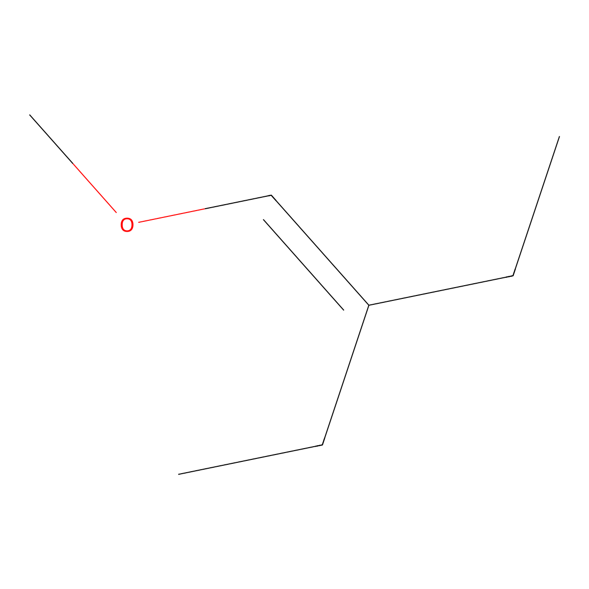 3-(Methoxymethylene)pentane molecular structure, CAS 1733-17-1
