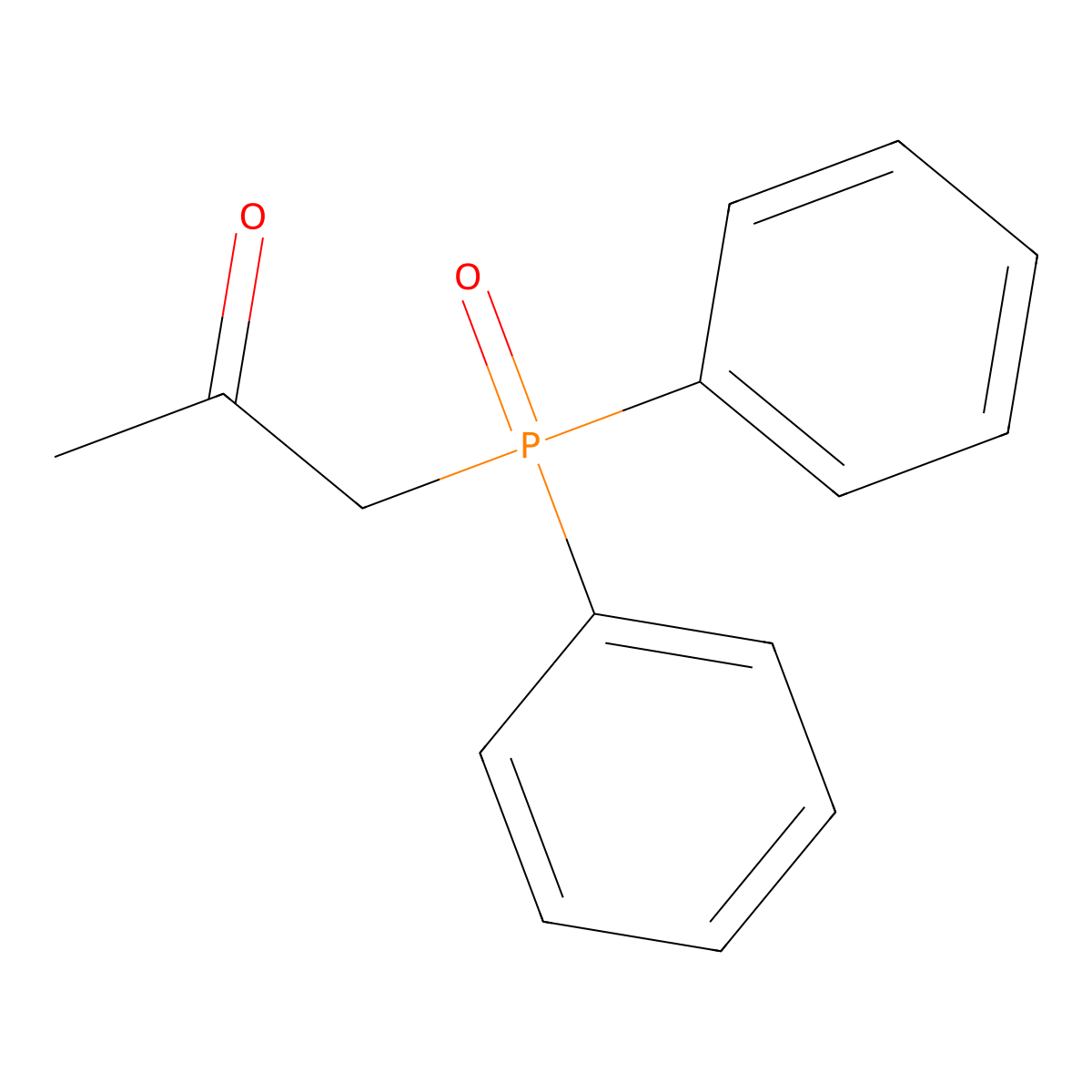 1-(Diphenylphosphoryl)propan-2-one molecular structure, CAS 1733-52-4