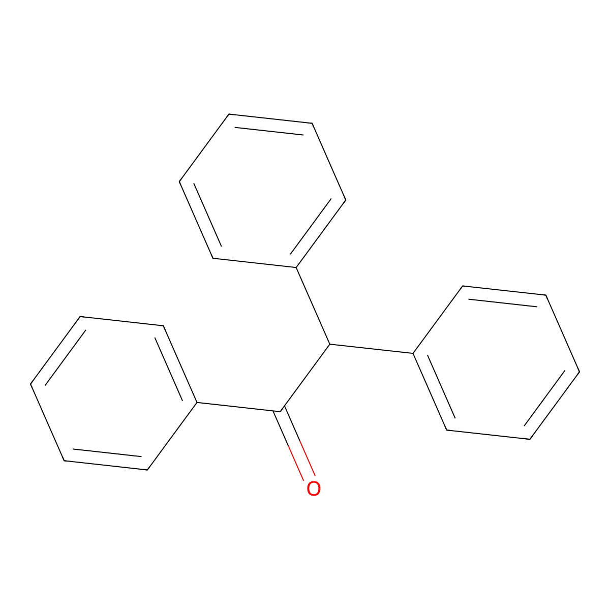 1,2,2-Triphenylethanone molecular structure, CAS 1733-63-7