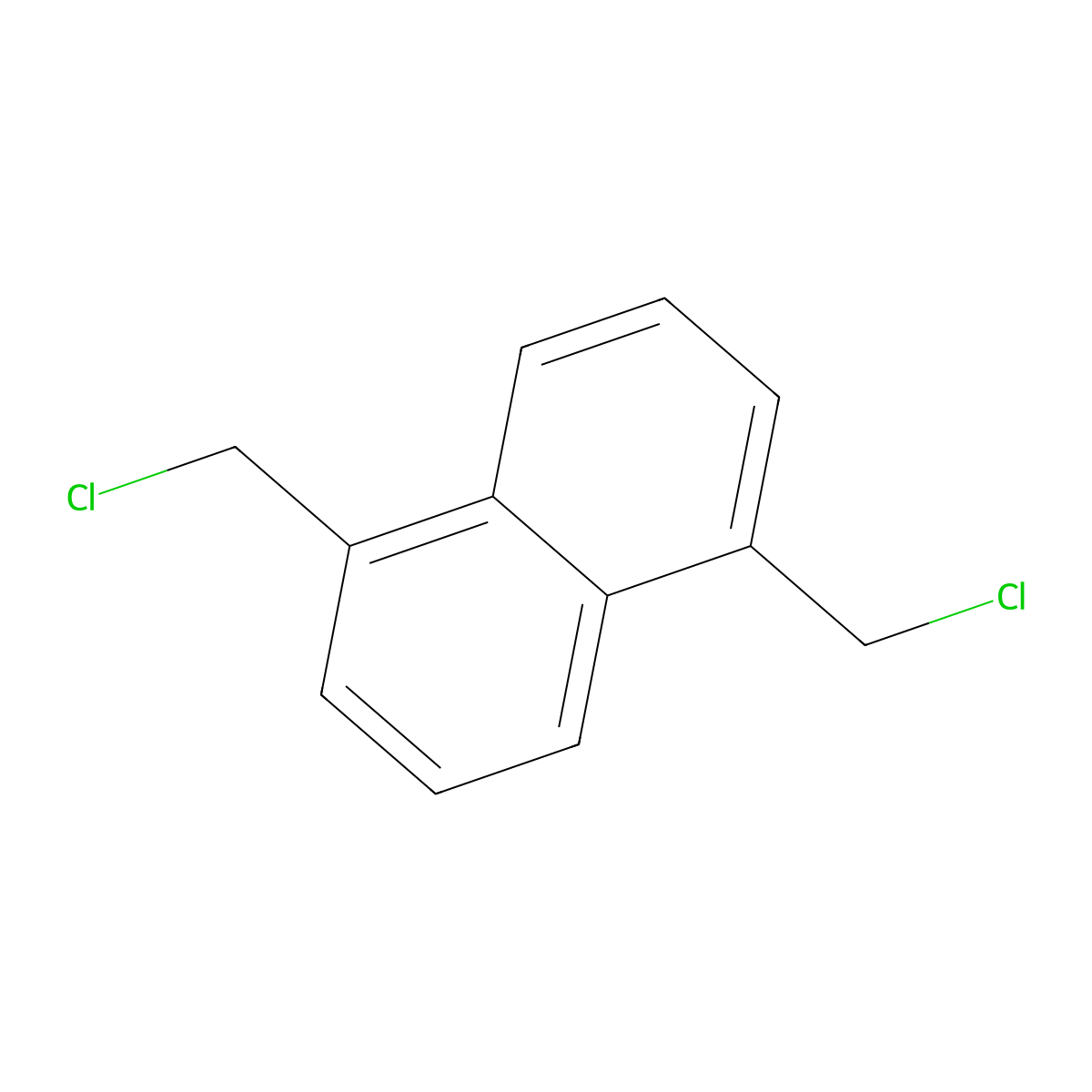 1,5-Bis(chloromethyl)naphthalene molecular structure, CAS 1733-76-2