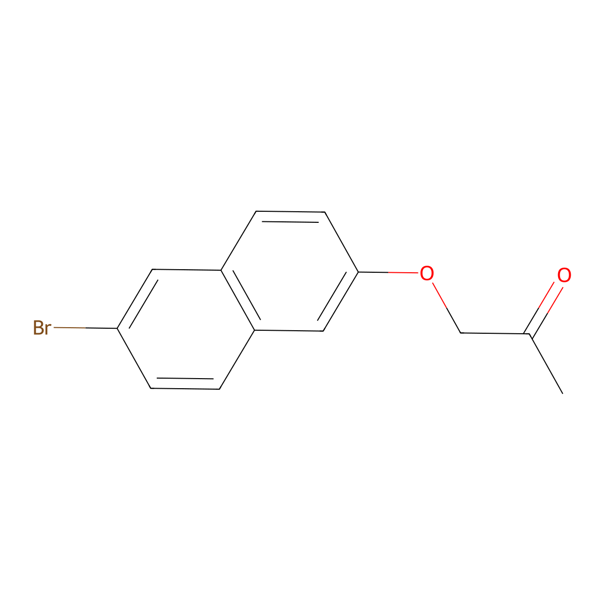 1-[(6-Bromonaphthalen-2-yl)oxy]propan-2-one molecular structure, CAS 173301-08-1
