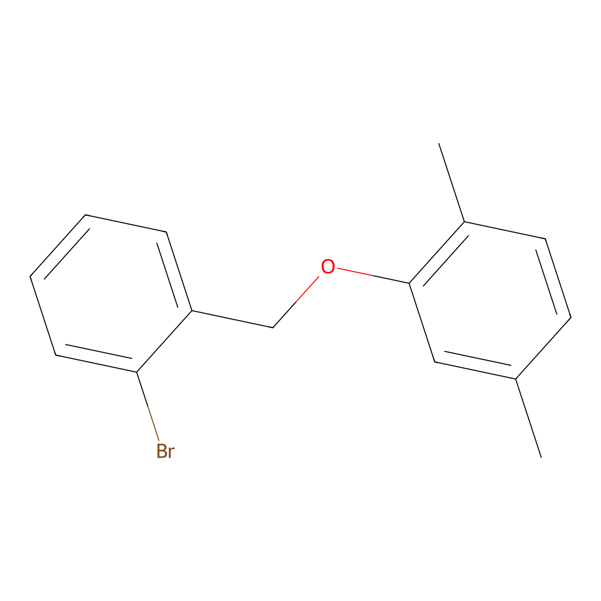 2-Bromobenzyl-(2,5-dimethylphenyl)ether molecular structure, CAS 173305-11-8